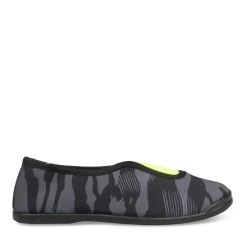 Chaussons De Gym NOIR Garçon Motif Camouflage A Enfiler