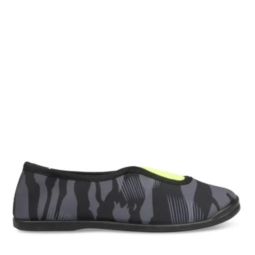 Chaussons De Gym NOIR Garçon Motif Camouflage A Enfiler