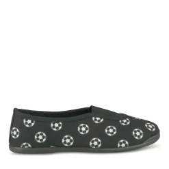 Chaussons De Gym NOIR Garçon Motif Uni A Enfiler