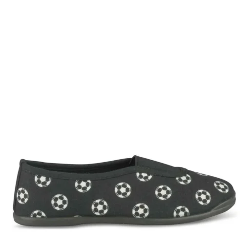 Chaussons De Gym NOIR Garçon Motif Uni A Enfiler