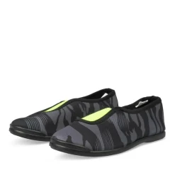 Chaussons De Gym NOIR Garçon Motif Camouflage A Enfiler