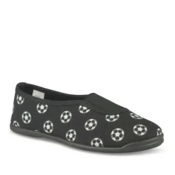 Chaussons De Gym NOIR Garçon Motif Uni A Enfiler