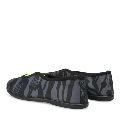 Chaussons De Gym NOIR Garçon Motif Camouflage A Enfiler