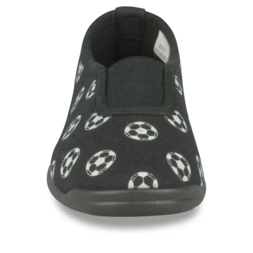 Chaussons De Gym NOIR Garçon Motif Uni A Enfiler