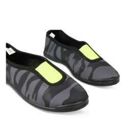 Chaussons De Gym NOIR Garçon Motif Camouflage A Enfiler