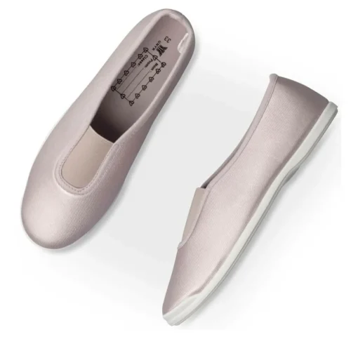 Chaussons De Gym ROSE Fille Motif Paillettes A Enfiler