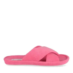 Chaussons FUSCHIA Femme Motif Uni A Enfiler