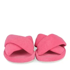 Chaussons FUSCHIA Femme Motif Uni A Enfiler