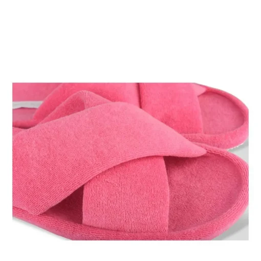 Chaussons FUSCHIA Femme Motif Uni A Enfiler