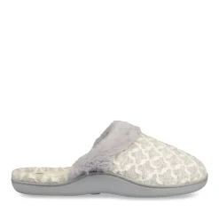 Chaussons GRIS Femme A Enfiler