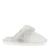 Chaussons GRIS Femme Motif Uni A Enfiler