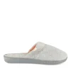 Chaussons GRIS Femme Motif Uni A Enfiler