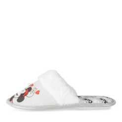 Chaussons GRIS Femme Motif Multicolore A Enfiler