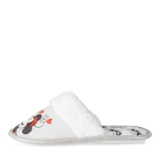 Chaussons GRIS Femme Motif Multicolore A Enfiler