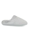 Chaussons GRIS Femme Motif Uni A Enfiler
