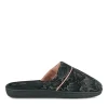 Chaussons GRIS Femme Motif Uni A Enfiler