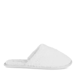Chaussons GRIS Femme Motif Uni A Enfiler