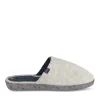 Chaussons GRIS Femme Motif Uni A Enfiler