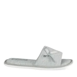Chaussons GRIS Femme Motif Uni A Enfiler