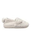 Chaussons GRIS Femme Motif Animal A Enfiler