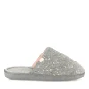 Chaussons GRIS Femme Motif A Pois A Enfiler