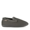 Chaussons GRIS Femme Motif Uni A Enfiler