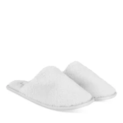 Chaussons GRIS Femme Motif Uni A Enfiler