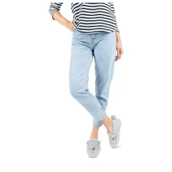 Chaussons GRIS Femme Motif Animal A Enfiler