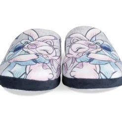 Chaussons GRIS Femme Motif Multicolore A Enfiler