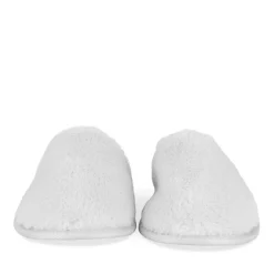 Chaussons GRIS Femme Motif Uni A Enfiler