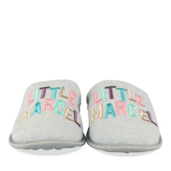 Chaussons GRIS Femme Motif Uni A Enfiler