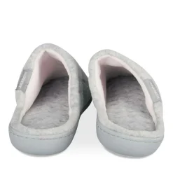 Chaussons GRIS Femme Motif Uni A Enfiler