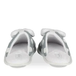 Chaussons GRIS Femme Motif Uni A Enfiler