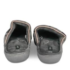 Chaussons GRIS Femme Motif A Pois A Enfiler