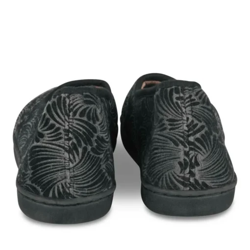 Chaussons GRIS Femme Motif Uni A Enfiler