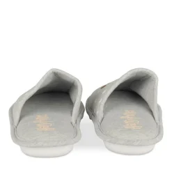 Chaussons GRIS Femme Motif Uni A Enfiler