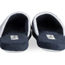 Chaussons GRIS Femme Motif Multicolore A Enfiler