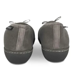 Chaussons GRIS Femme Motif A Pois A Enfiler