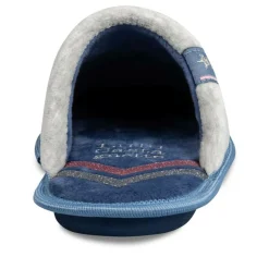 Chaussons GRIS Femme Motif Uni A Enfiler
