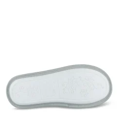 Chaussons GRIS Femme Motif A Pois A Enfiler