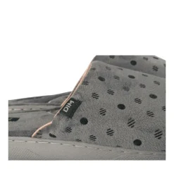 Chaussons GRIS Femme Motif A Pois A Enfiler