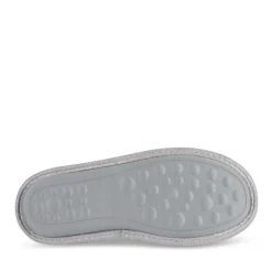 Chaussons GRIS Femme Motif Uni A Enfiler