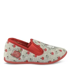 Chaussons GRIS Fille Motif Uni A Enfiler