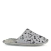 Chaussons GRIS Fille Motif Animal A Enfiler