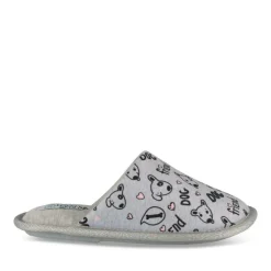 Chaussons GRIS Fille Motif Animal A Enfiler