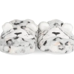 Chaussons GRIS Fille Motif Animal A Enfiler