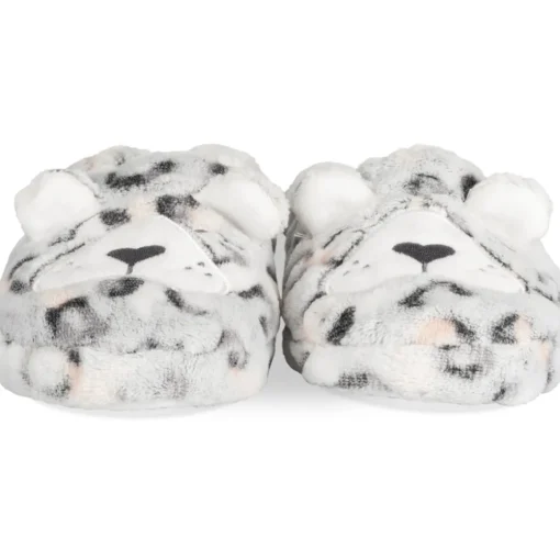 Chaussons GRIS Fille Motif Animal A Enfiler