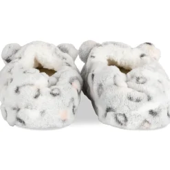 Chaussons GRIS Fille Motif Animal A Enfiler