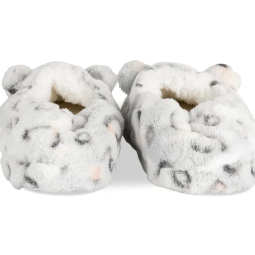 Chaussons GRIS Fille Motif Animal A Enfiler