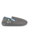 Chaussons GRIS Garçon Motif Uni A Enfiler